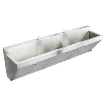 Zurn Elkay Stainless Steel Scrub Sink, 23" x 90", Silver - 11"