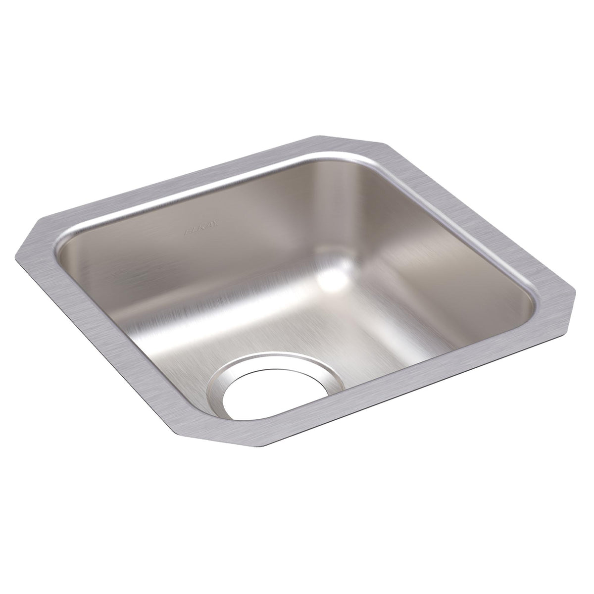 Zurn Elkay ELUHAD121255 Stainless Steel Undermount Sink, 14 1/2" x 14 1/2", Silver - Default Title