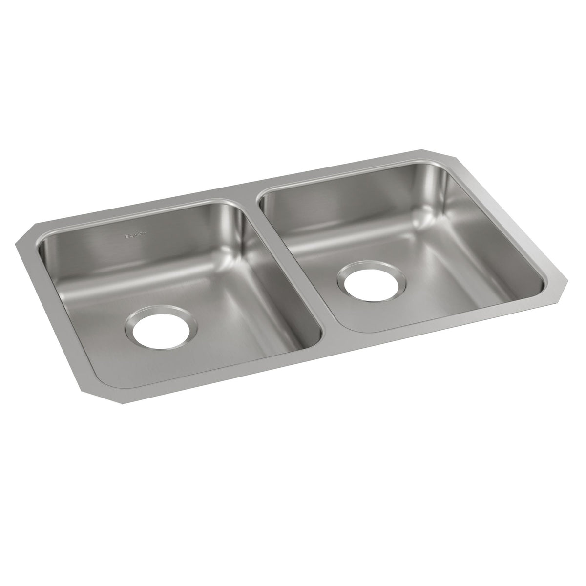 Zurn Elkay Stainless Steel Undermount Sink, 18 1/2" Wide, Silver - 30 3/4"
