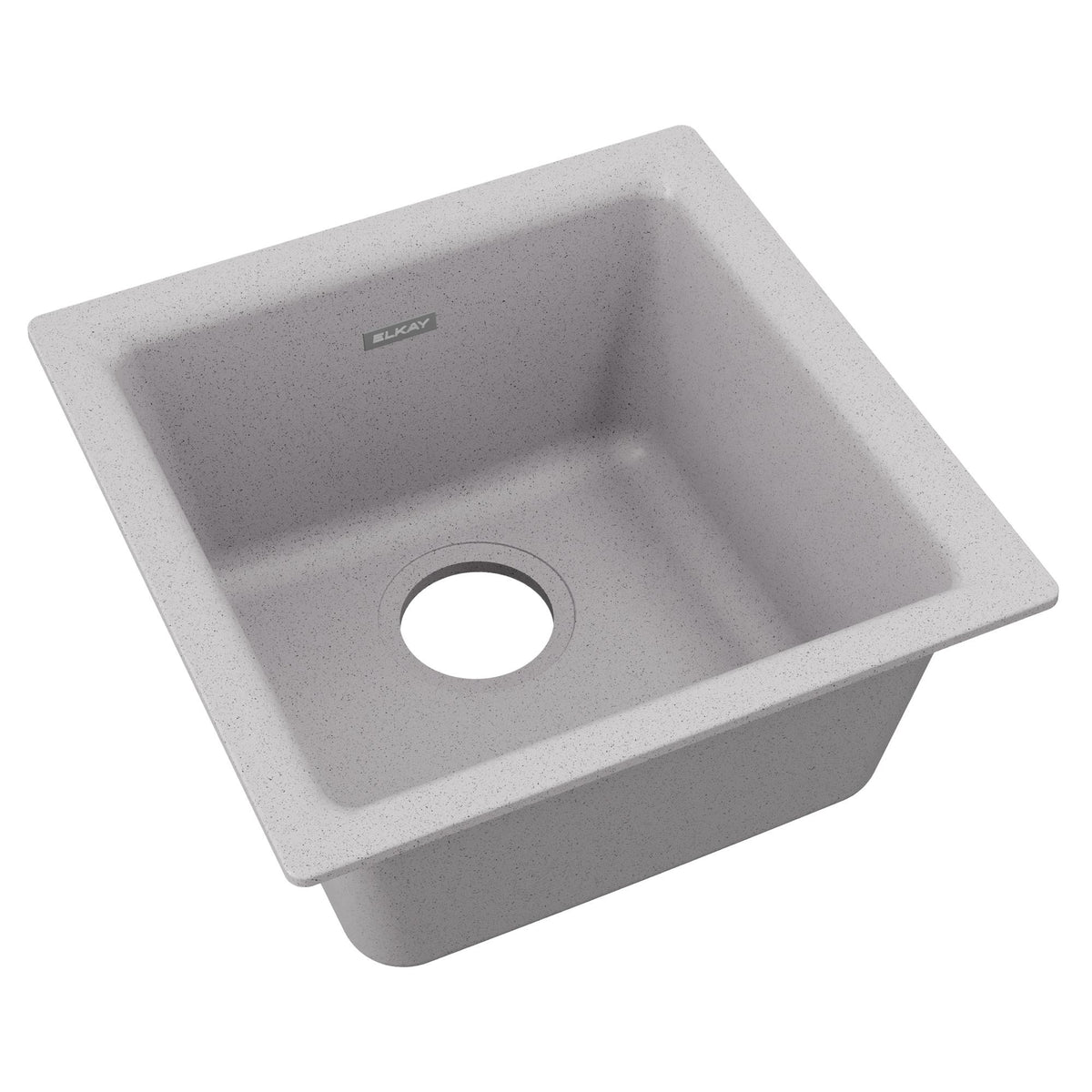Zurn Elkay Bar Sink, 15 3/4" x 15 3/4" - Greystone