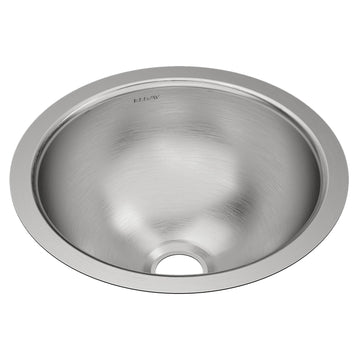 Zurn Elkay ELUH12 Stainless Steel Undermount Sink, 14 3/8" Diameter, Silver - Default Title