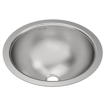 Zurn Elkay ELUH12LV Stainless Steel Undermount Sink, 14 3/8" Diameter, Silver - Default Title
