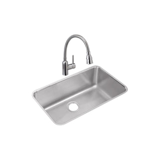 Zurn Elkay ELUH281610 Stainless Steel Undermount Sink, 18 1/2" x 30 1/2", Silver - Default Title