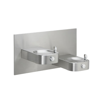 Zurn Elkay EHWM17C Stainless Steel Drinking Fountain, 19 3/8" x 38 1/2", Silver - Default Title