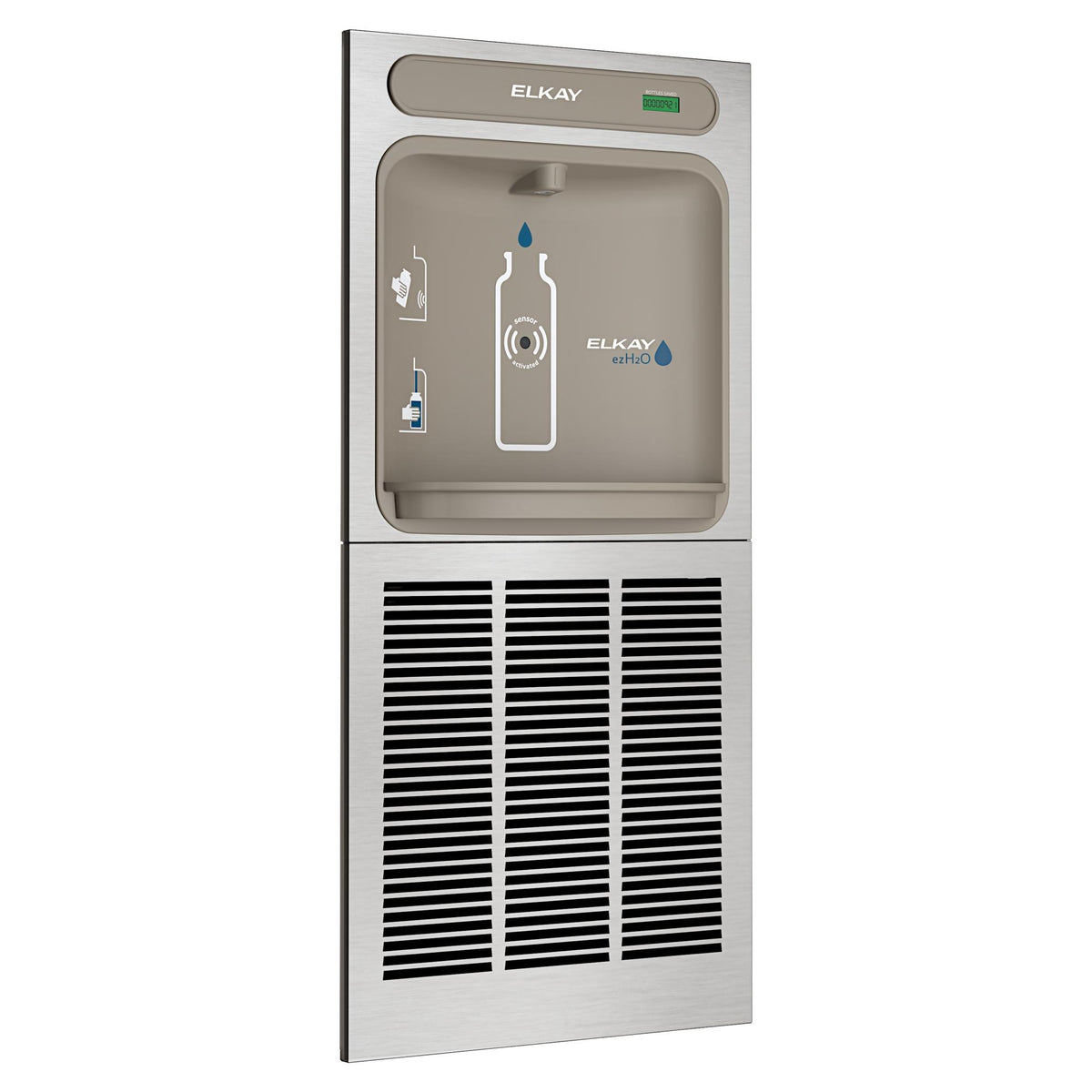 Zurn Elkay EZWS8K Stainless Steel Filling Station, 3 1/2" x 19 3/4", 115V - Default Title