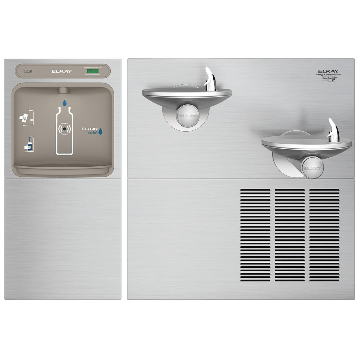 Zurn Elkay EZWS Stainless Steel Filling Station, 19" Wide, 115V - photo 2