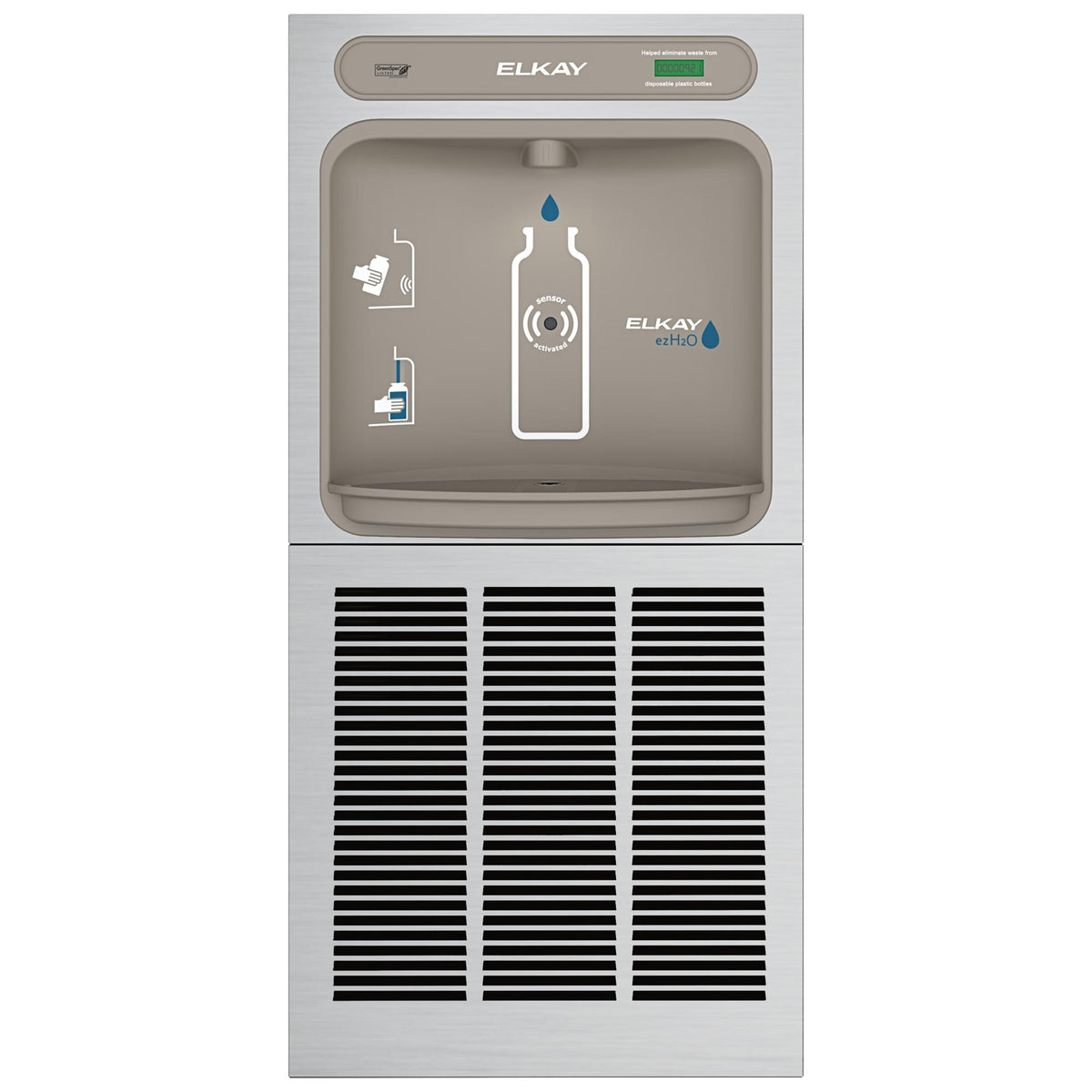 Zurn Elkay EZWSGRN8K Stainless Steel Filling Station, 3 1/2" x 19 3/4", 115V - photo 2