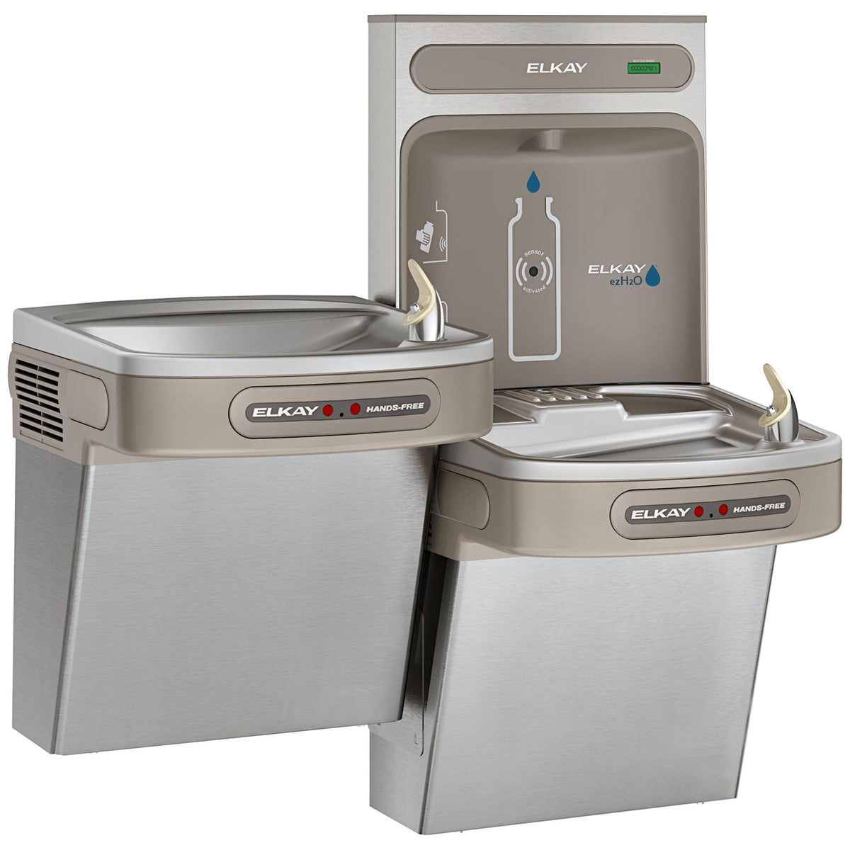 Zurn Elkay Stainless Steel Filling Station, 19" x 36 3/4", 115V - EZOOTL8WSSK