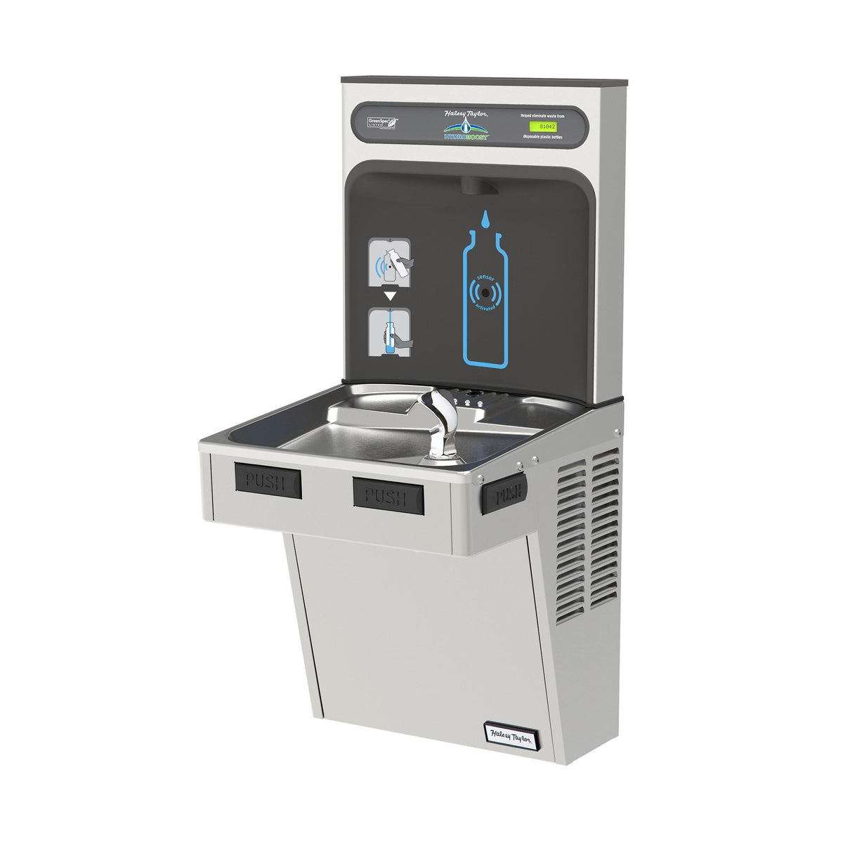 Halsey Taylor HTHB-HACG8SS-NF Stainless Steel Filling Station, 18 1/2" x 18", 115V - Default Title
