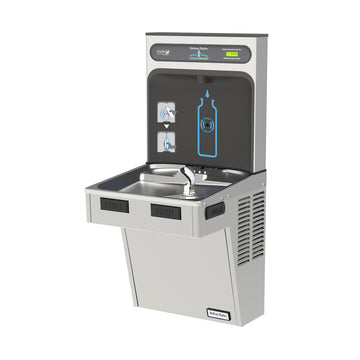 Halsey Taylor HTHB-HACG8SS-NF Stainless Steel Filling Station, 18 1/2" x 18", 115V - Default Title