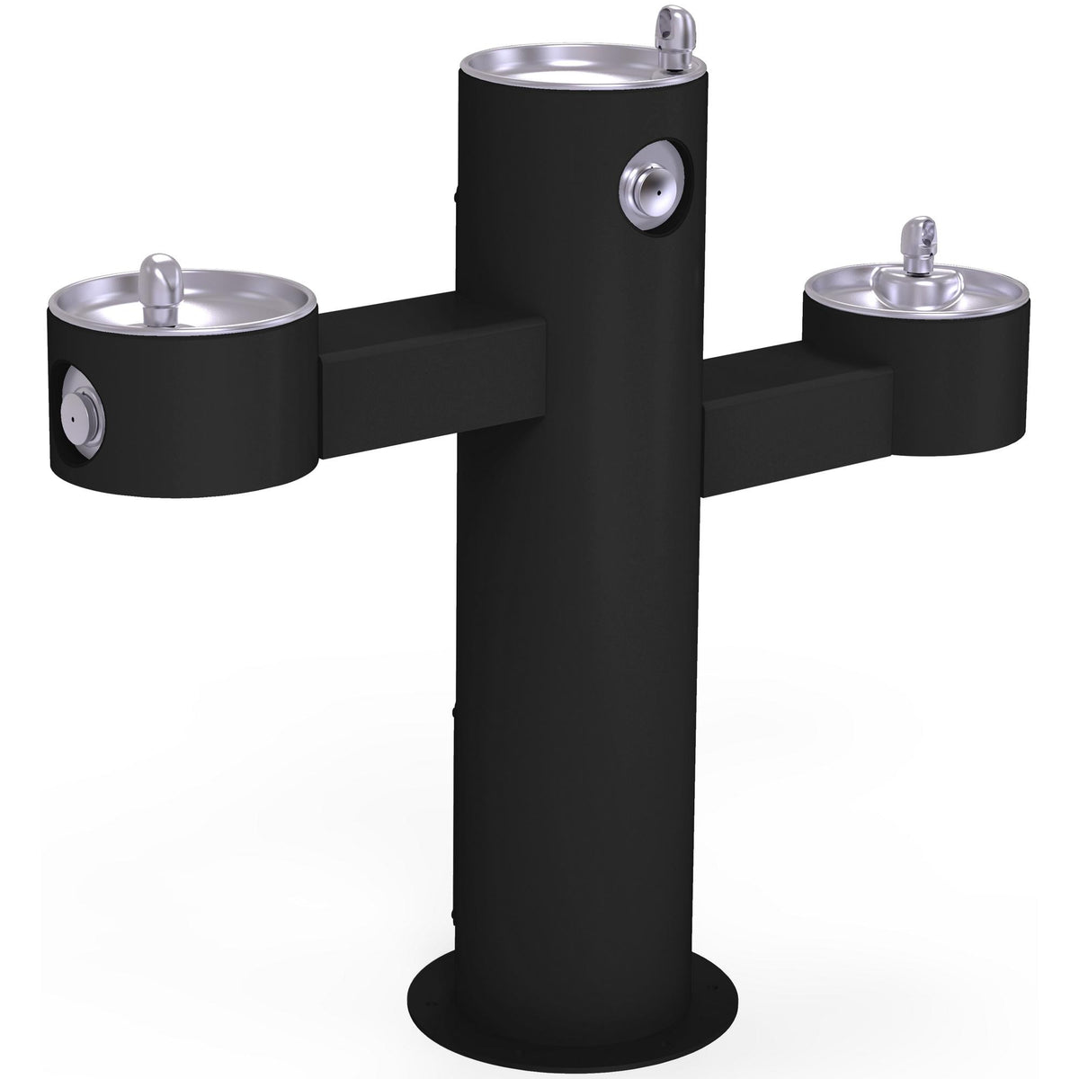 Zurn Elkay Stainless Steel Drinking Fountain, 14" x 48" - Black
