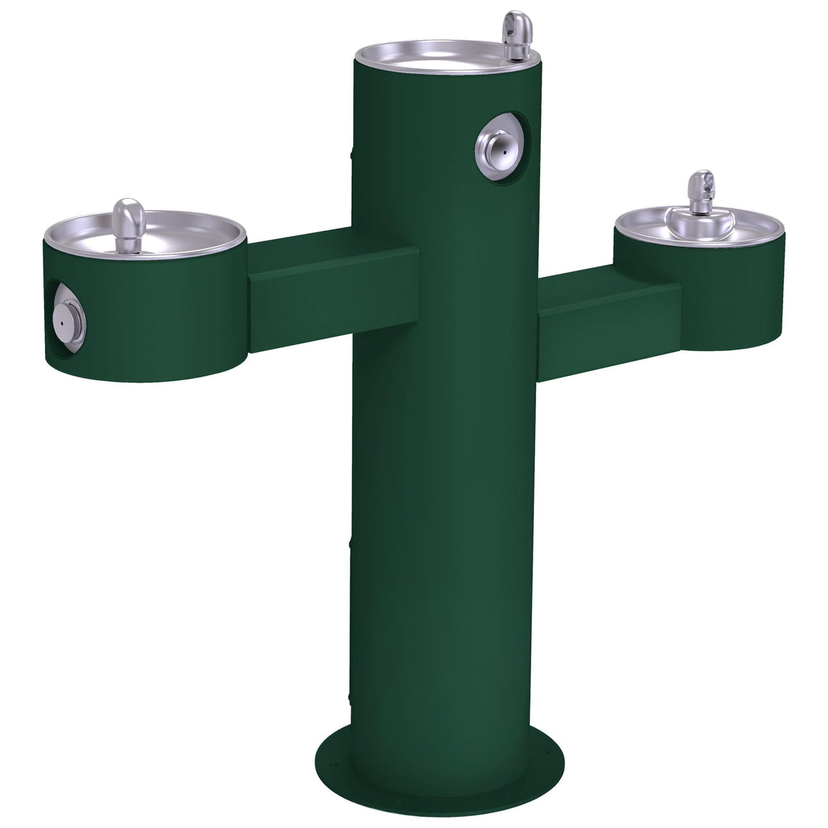 Zurn Elkay Stainless Steel Drinking Fountain, 14" x 48" - Green