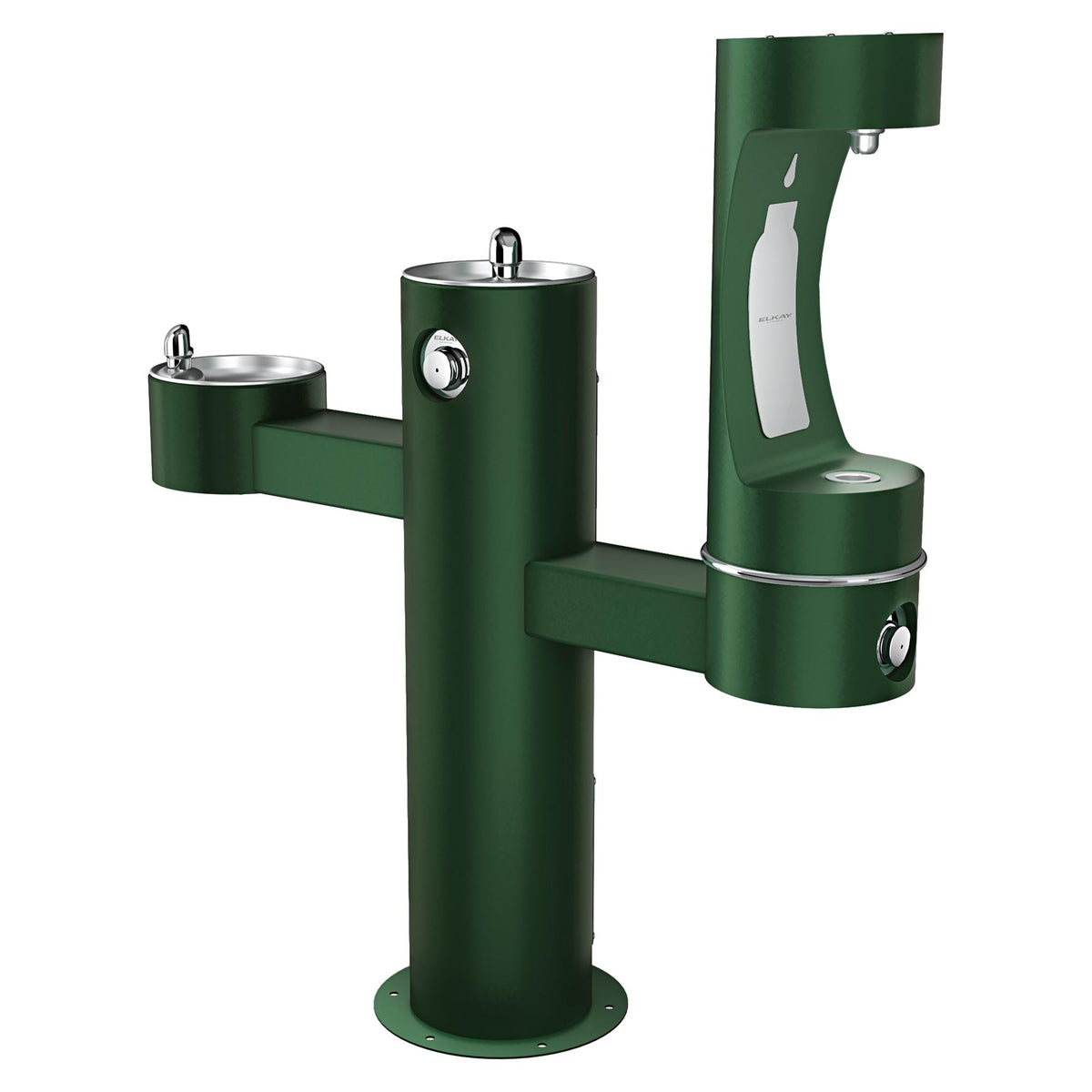 Zurn Elkay Stainless Steel Drinking Fountain, 14" x 48" - Green