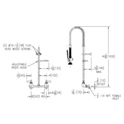 Zurn Elkay LK943LC Brass Pre-Rinse Faucet - Default Title
