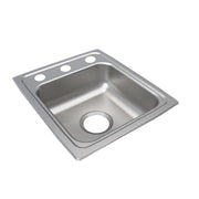 Zurn Elkay Stainless Steel Drop-In Sink, 5 1/2" High, Silver - 15"
