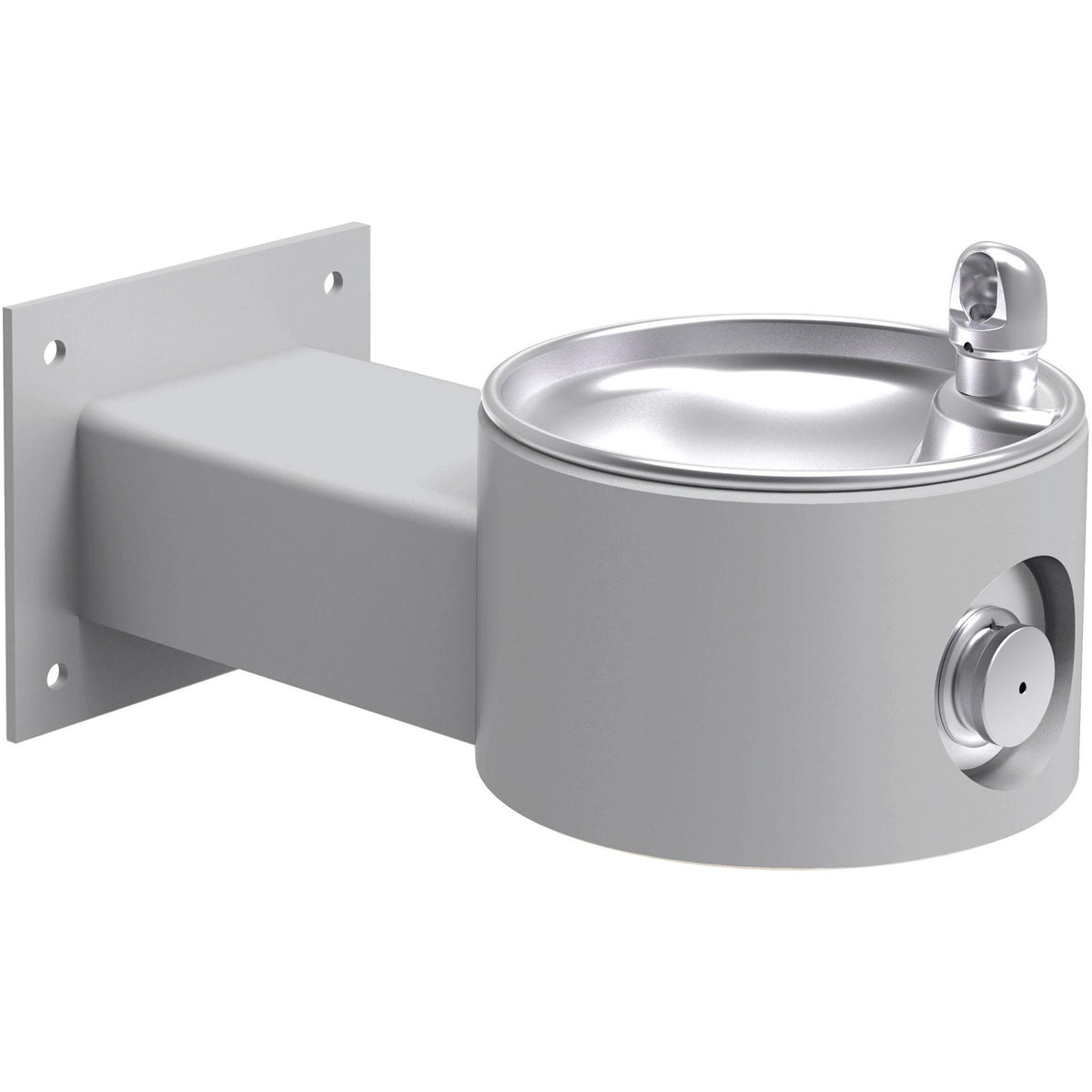 Zurn Elkay Stainless Steel Drinking Fountain, 10" x 19 1/8" - Gray