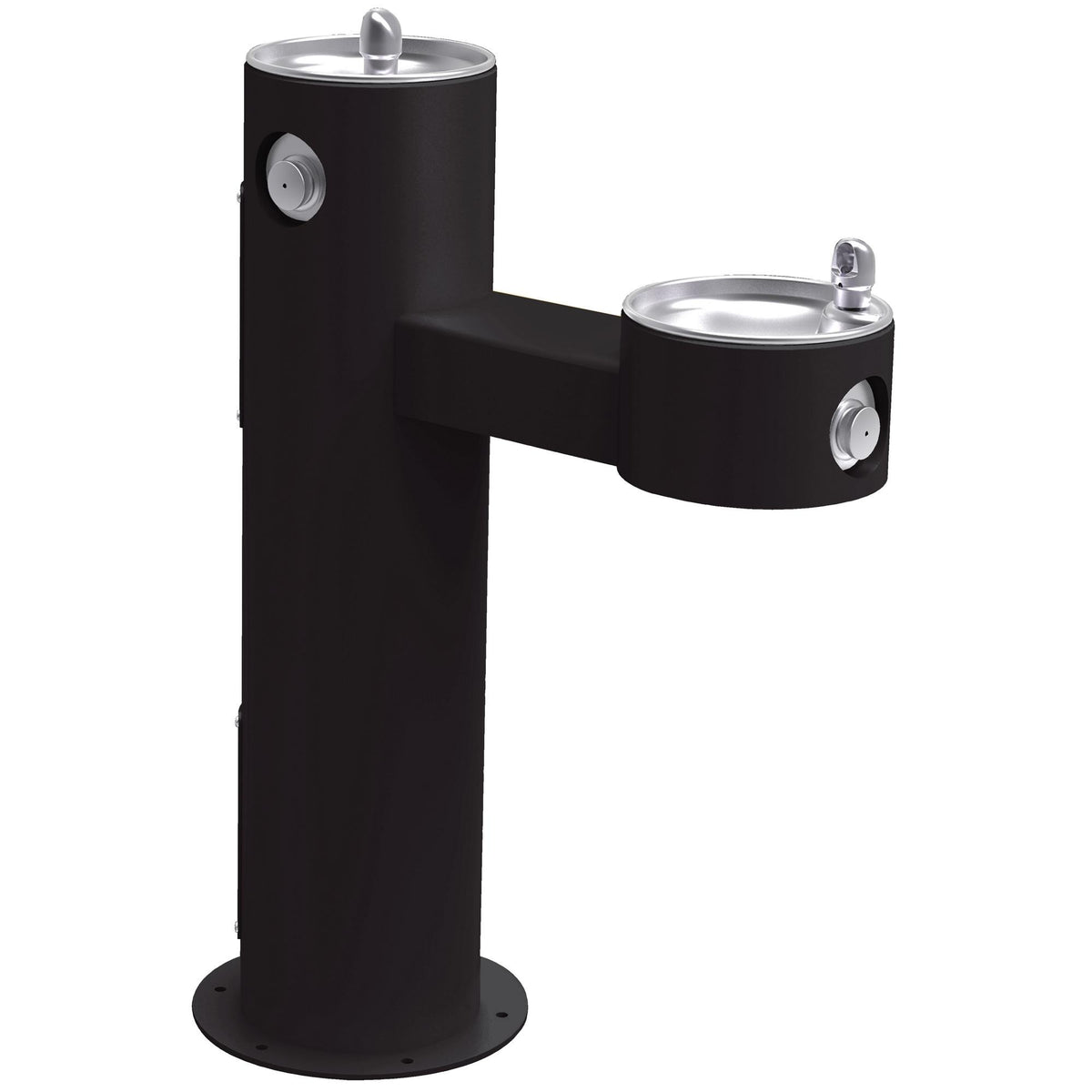 Zurn Elkay Stainless Steel Drinking Fountain, 14" x 31" - Black