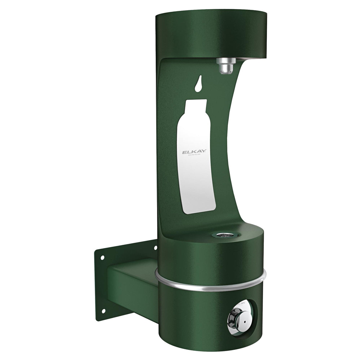 Zurn Elkay Stainless Steel Filling Station, 10" x 19 1/8" - Green