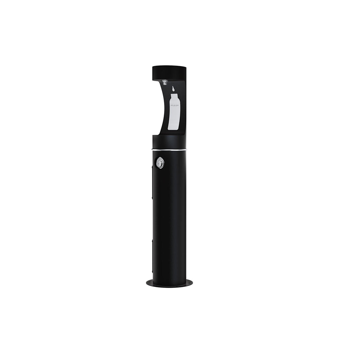 Zurn Elkay Stainless Steel Filling Station, 14" x 14" - Black