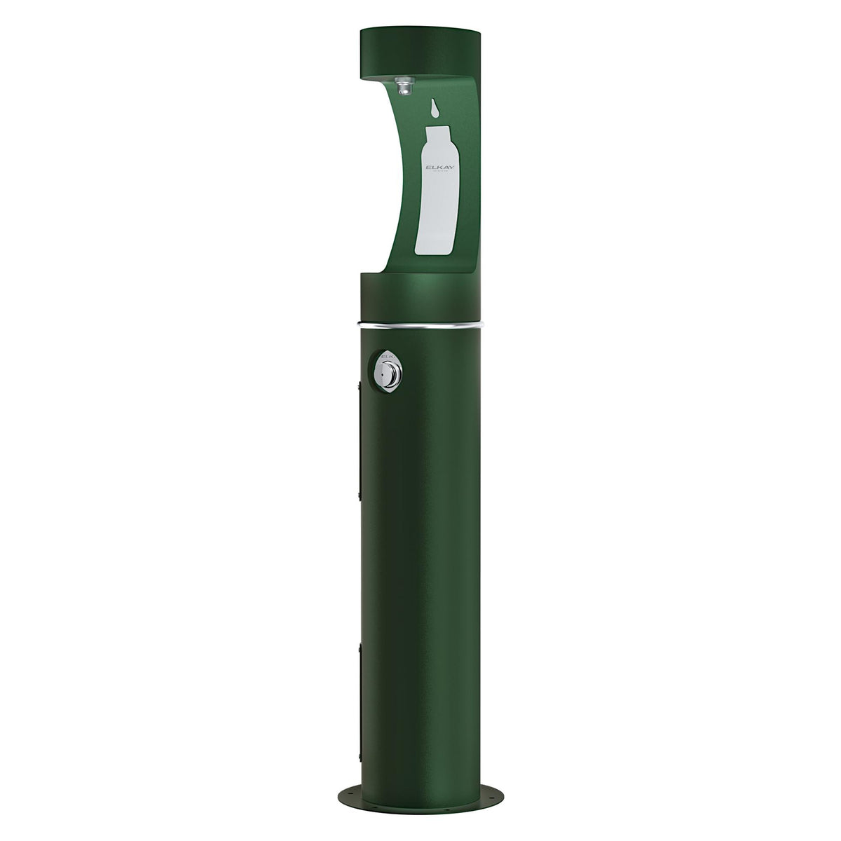 Zurn Elkay Stainless Steel Filling Station, 14" x 14" - Green