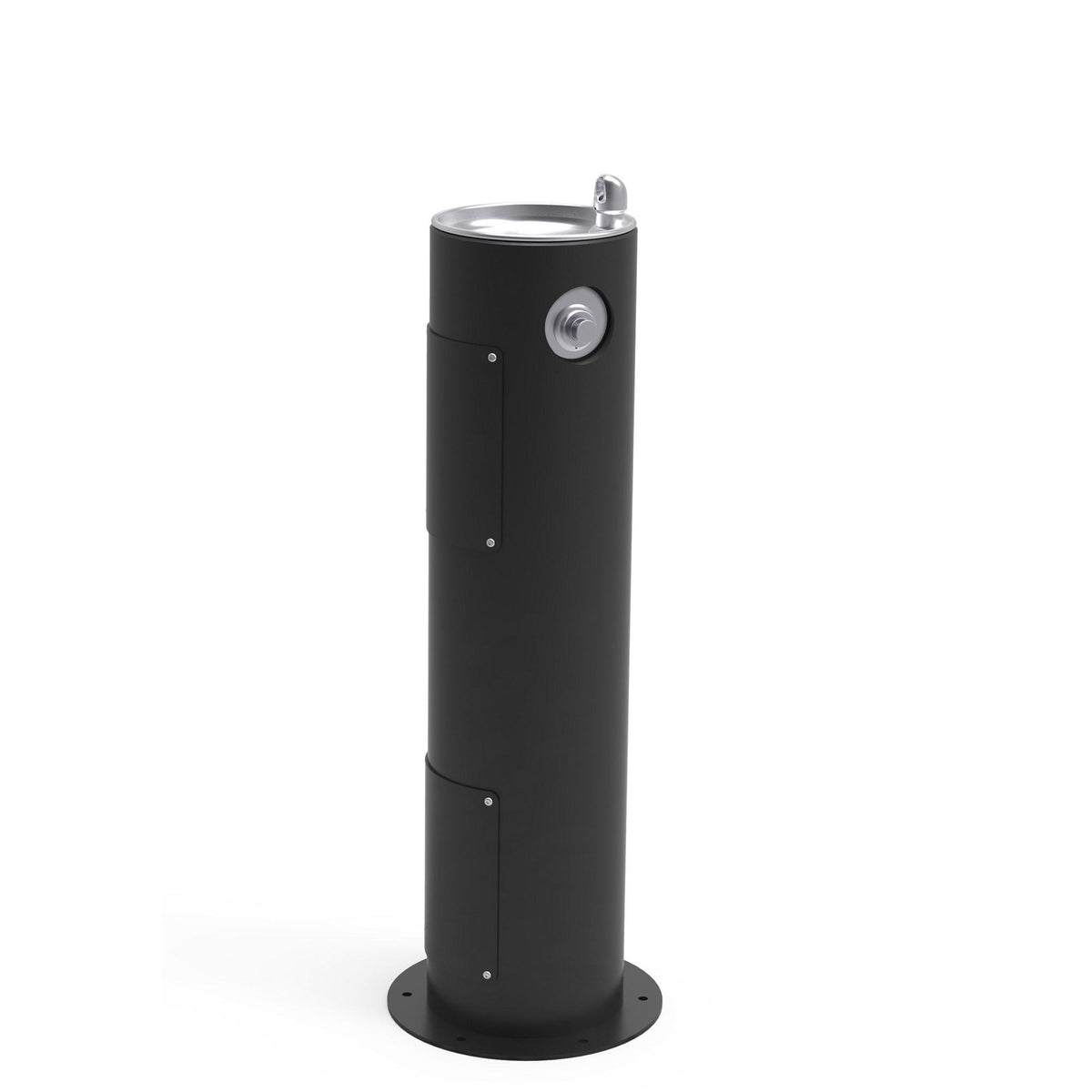 Zurn Elkay Stainless Steel Drinking Fountain, 14" x 14" - Black
