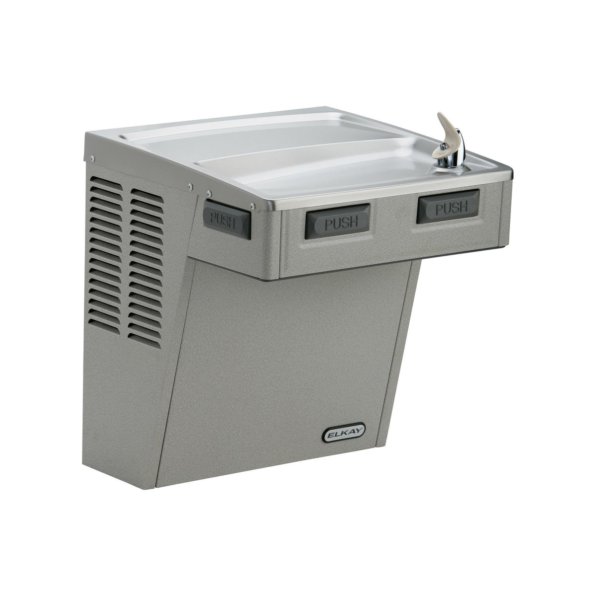 Zurn Elkay Drinking Fountain, 18 5/8" x 18 1/16", 115V - Light Gray Granite