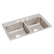 Zurn Elkay Stainless Steel Drop-In Sink, 7 5/8" High, Silver - 33"