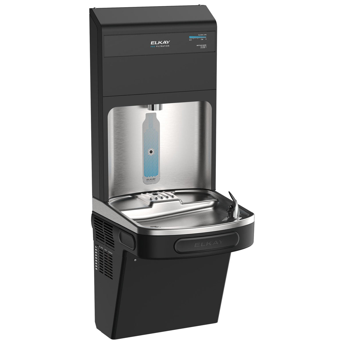 Zurn Elkay LZS8WSBPRO Stainless Steel Filling Station, 19" x 18 3/8", 115V - Ultra-Capacity Sediment Prefilter