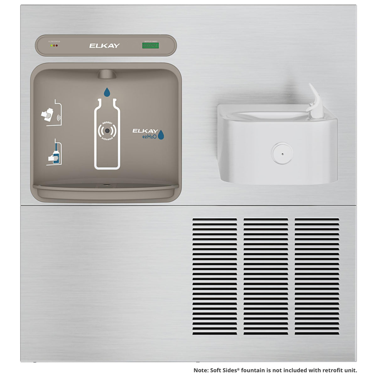 Zurn Elkay LZWS-ERFP8-RF Stainless Steel Filling Station, 19 1/4" x 38 1/2", 115V - photo 2