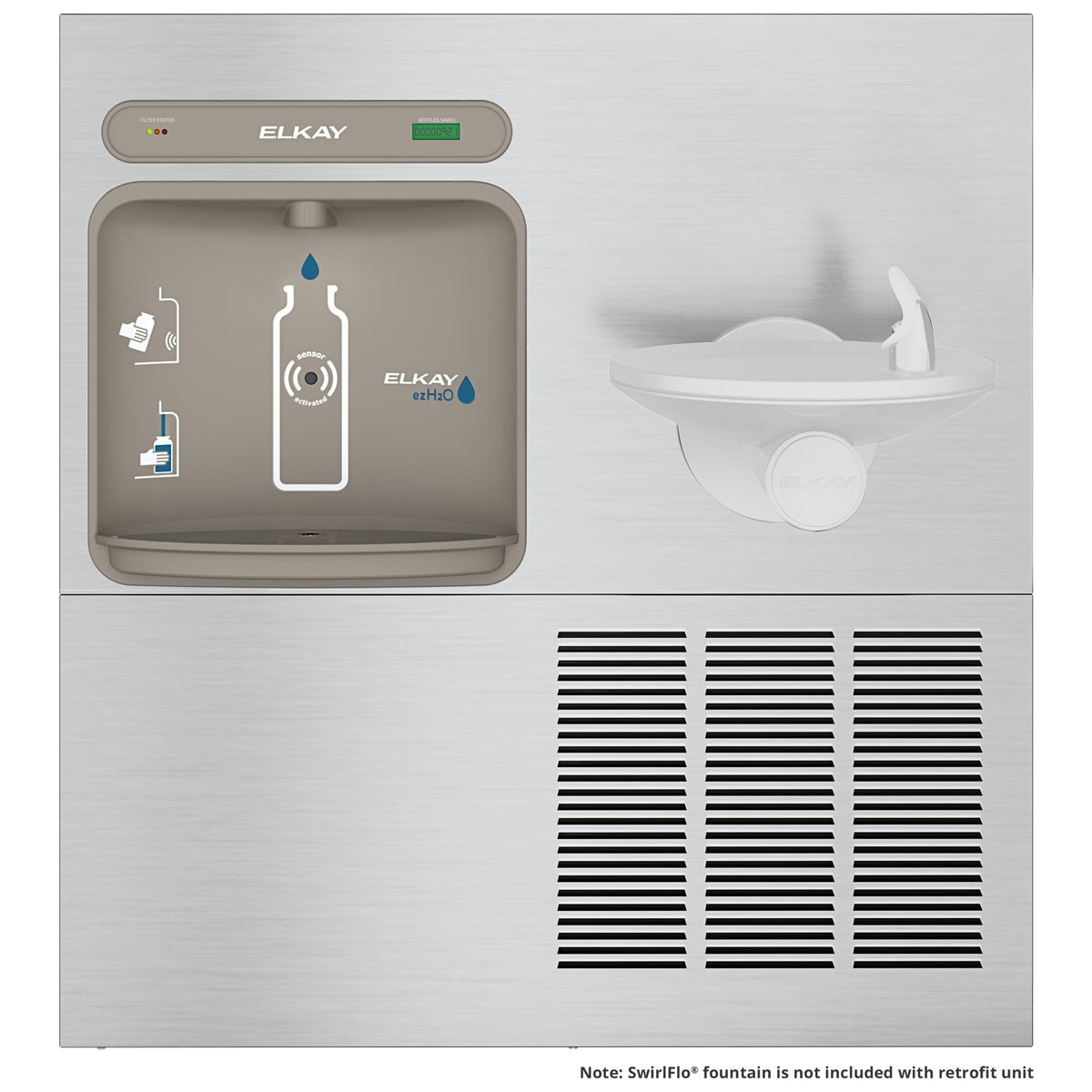 Zurn Elkay LZWS-ERPB8-RF Stainless Steel Filling Station, 19" x 38 1/2", 115V - photo 2