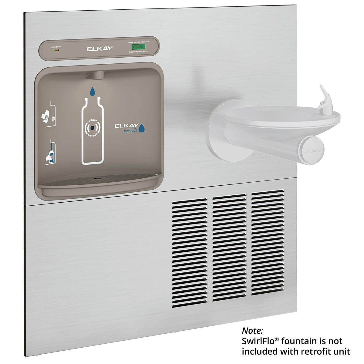 Zurn Elkay LZWS-ERPB8-RF Stainless Steel Filling Station, 19" x 38 1/2", 115V - Default Title