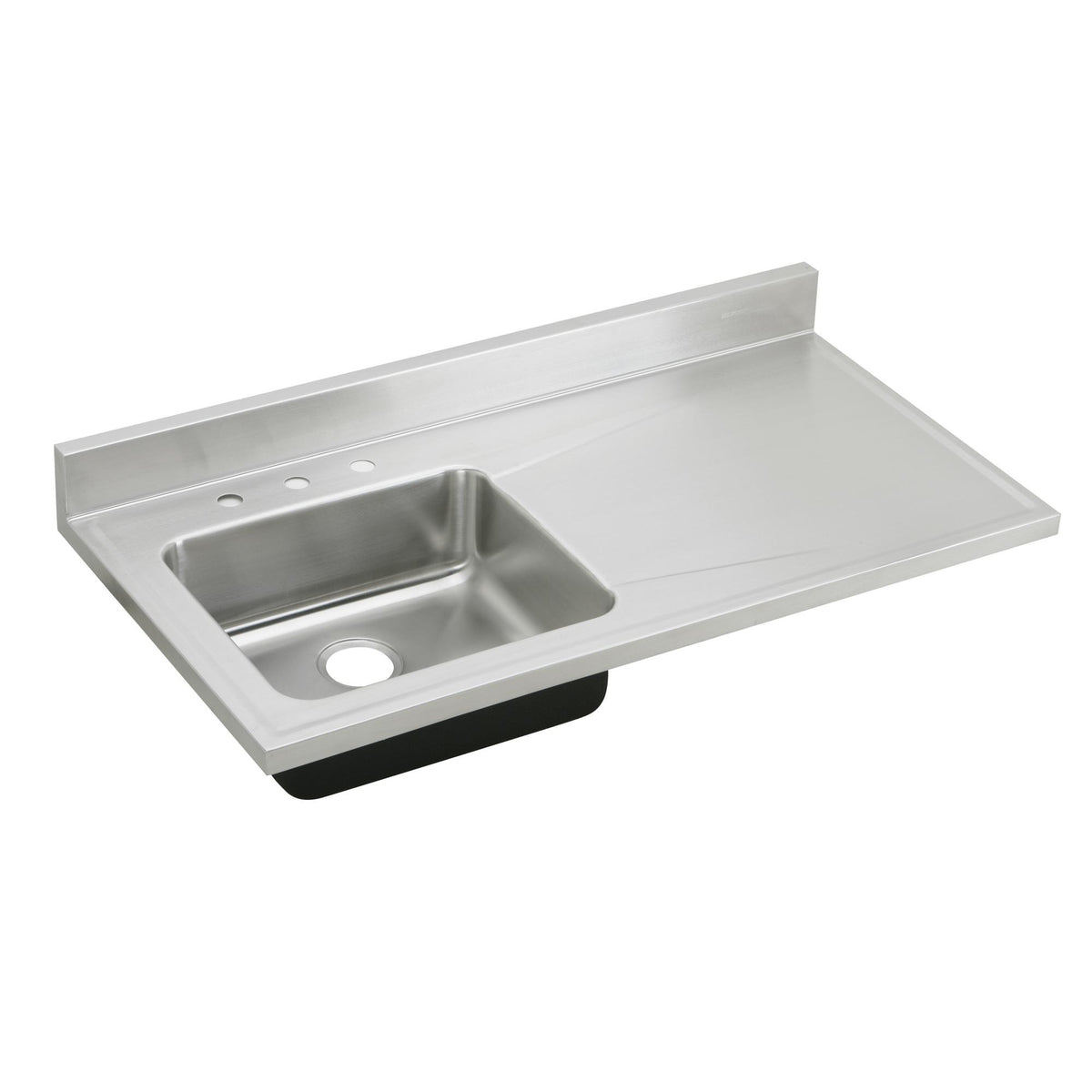 Zurn Elkay Stainless Steel Sink, 25" x 48", Silver - Right