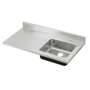 Zurn Elkay Stainless Steel Sink, 25" x 48", Silver - Left