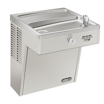 Zurn Elkay Stainless Steel Drinking Fountain, 18 5/8" Wide, 115V - 18 1/16"