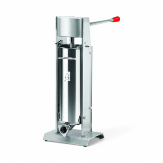 Tre Spade Stainless Steel Vertical Sausage Stuffer, 12 5/8" Long, Silver - 22 lb.