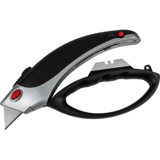 Encore Packaging EP-285 Metal Retractable Utility Knife, Black - Default Title