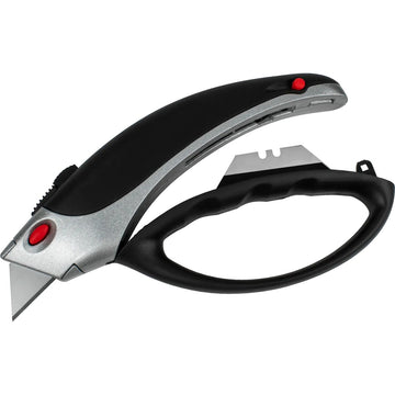 Encore Packaging EP-285 Metal Retractable Utility Knife, Black - Default Title