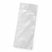 Lavex Polyethylene Bag, 4" Wide, Clear, 1,000/Case