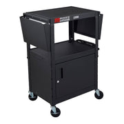 Luxor AVJ42C Metal Cart, 18" x 24", Black - Default Title