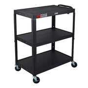 Luxor AVJ42XL Metal Cart, 20" x 32", Black - Default Title