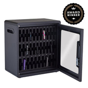Luxor Steel Storage Cabinet, 32 Devices, Black - Freestanding