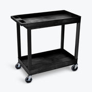 Luxor EC11 Plastic Utility Cart, 18" x 35 1/4" - Gray