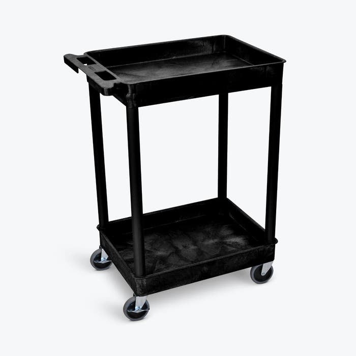Luxor HE32 Utility Cart, 18" x 24" - Gray