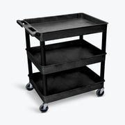 Luxor HE33-G Plastic Utility Cart, 24" x 32", Gray - Default Title