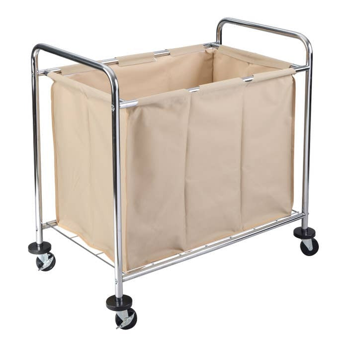 Luxor HL14 Commercial Laundry Hamper, 22" x 36 1/4", Beige - Default Title