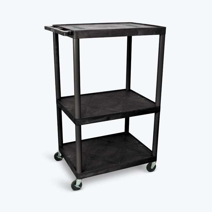 Luxor LE54C-B Cart, 32" Wide, Black - Default Title
