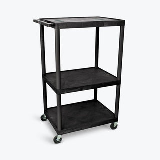 Luxor LE54C-B Cart, 32" Wide, Black - Default Title