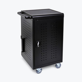 Luxor LLTM30-B Metal Charging Cart, 30 Tablets / Laptops, Black - Default Title