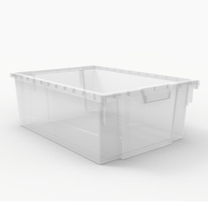Luxor MBS-BIN Polypropylene Storage Bin, 12 1/4" x 16 3/4", Clear - 6"