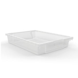 Luxor MBS-BIN Polypropylene Storage Bin, 12 1/4" x 16 3/4", Clear - 3"
